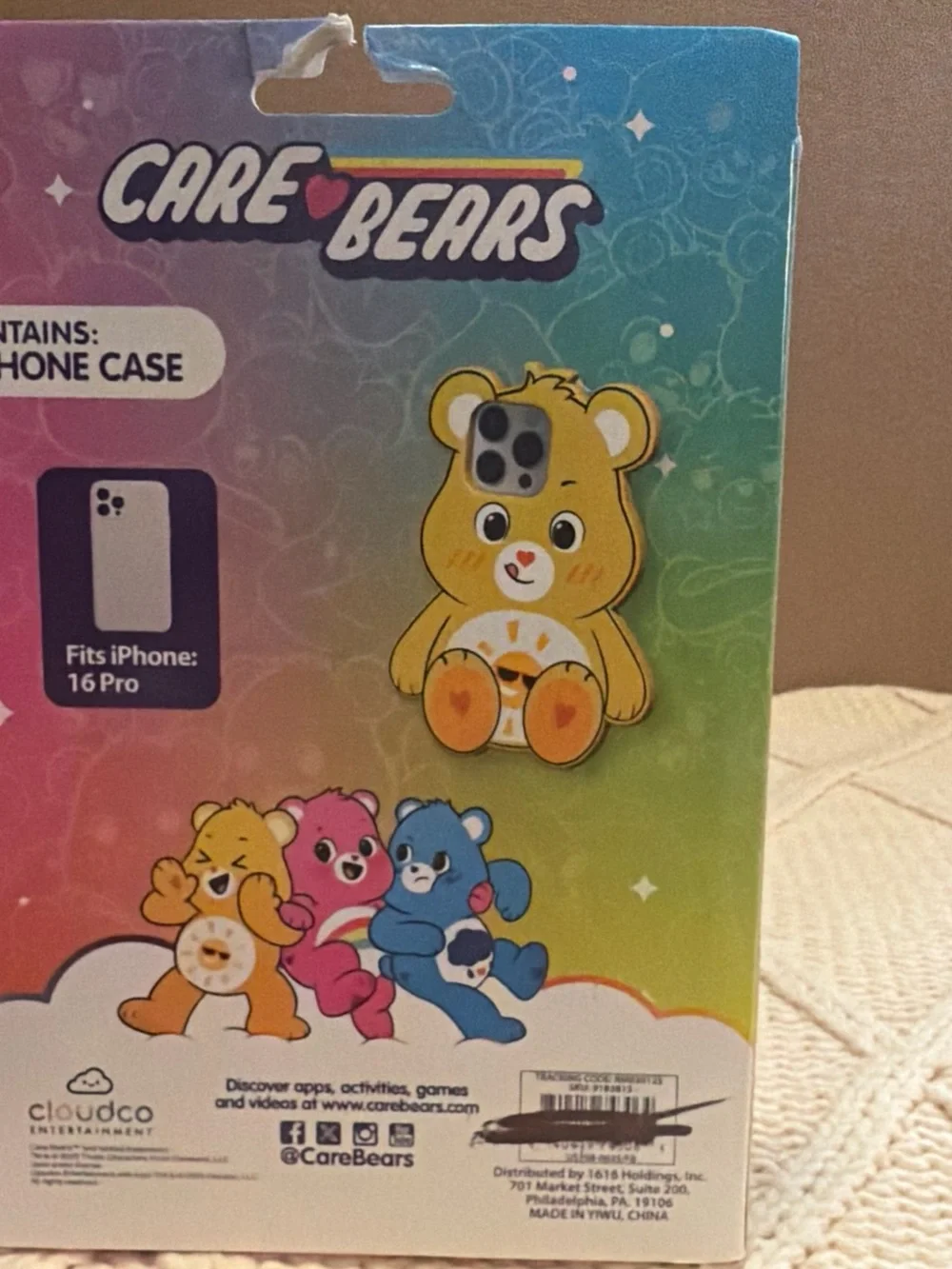 Care Bears Funshine Bear Bright Yellow Phone Case fix iPhone 16 pro